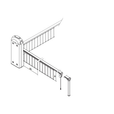 Grilaj din aluminiu de 2m, Came 001G0465 - MASTERPRO.RO