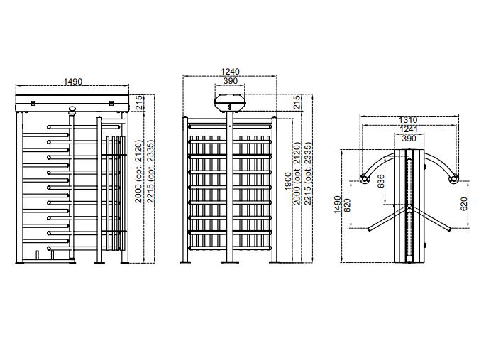 BTX 300 N1-S MODEL FULL HEIGHT  - CAME OZAK SIMPLU - MASTERPRO.RO