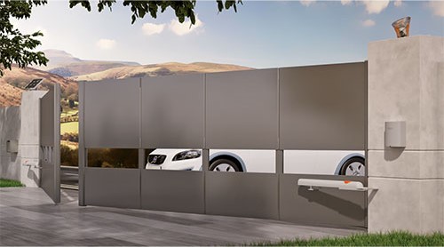 Kit automatizare porti batante Nice Home Aria 400 2 x 4.5m si maxim 450 Kg pe canat - mastergates.ro